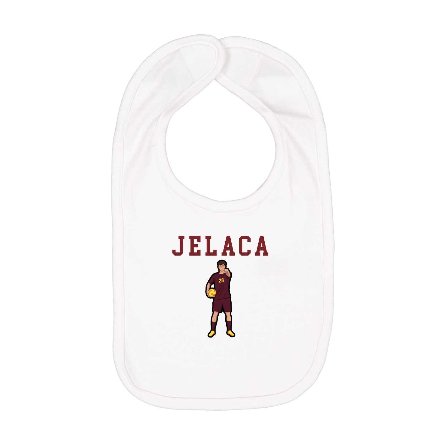 Infant Bib — Shirsey in White