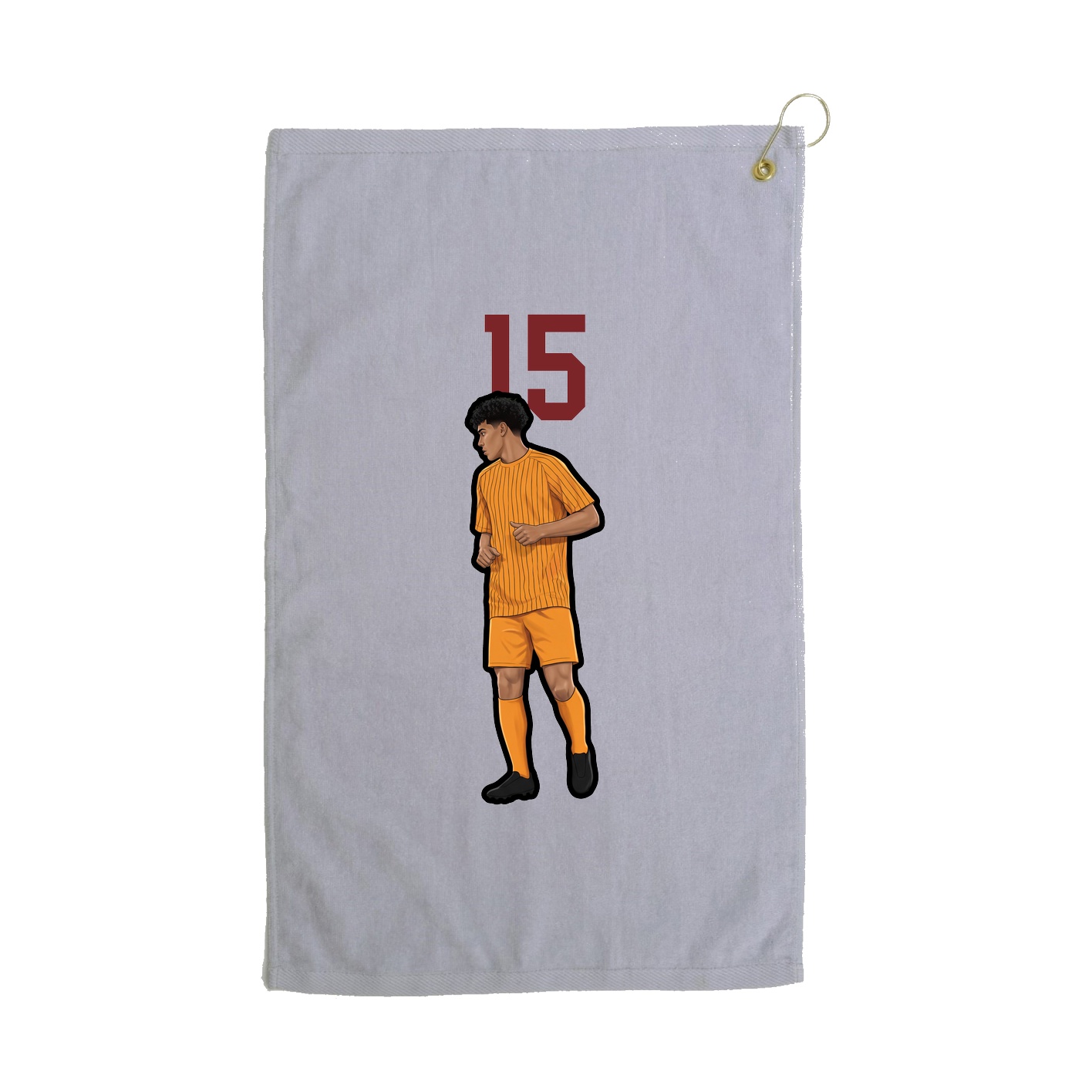 Golf Towel — Number Top in Grey