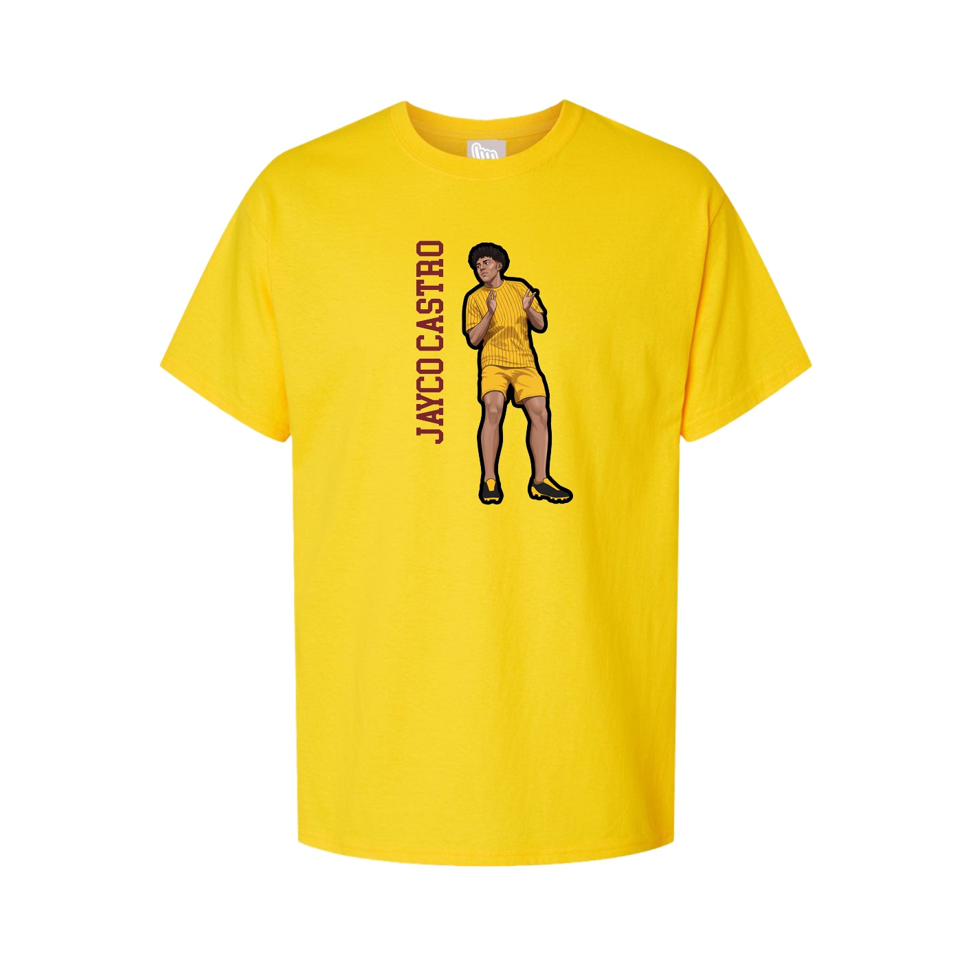 Tee — Name Vertical in Gold