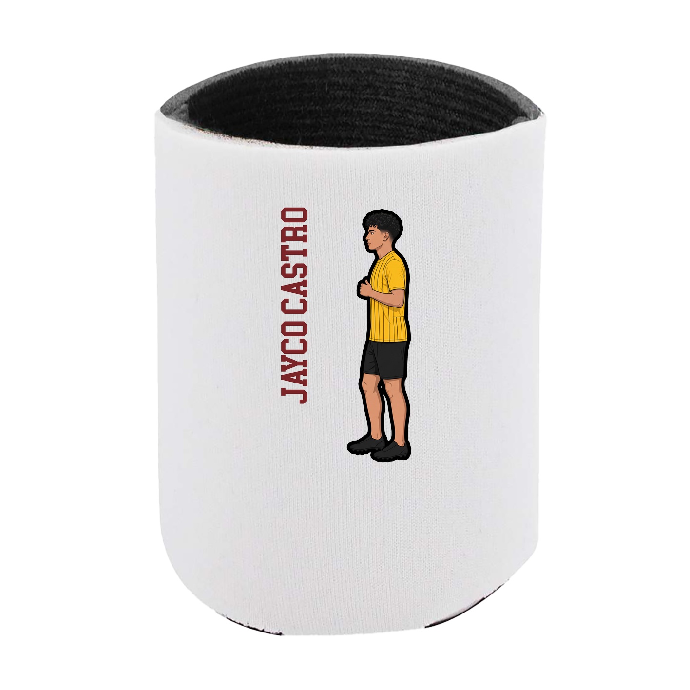 Can Holder — Name Vertical in White