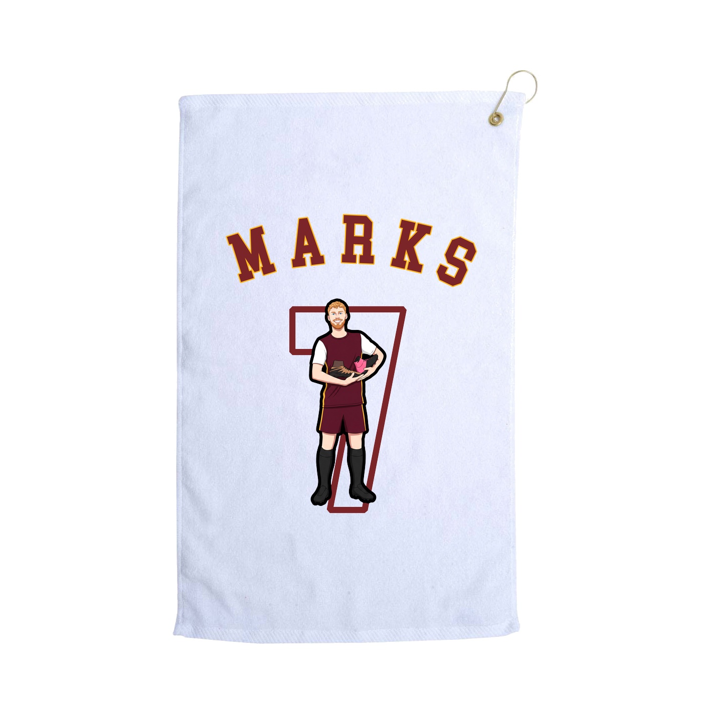 Golf Towel — Shirsey Arch in White
