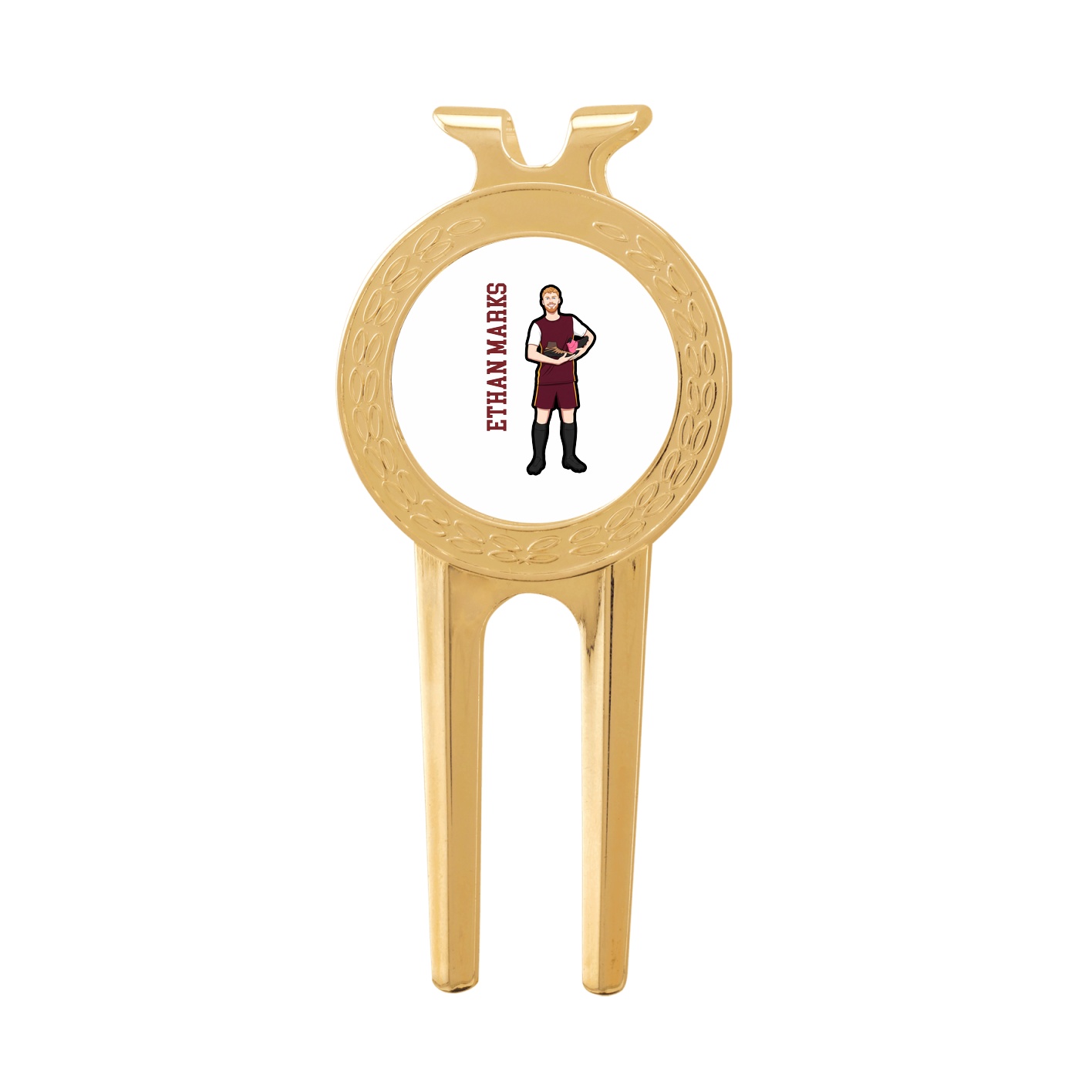 Divot Tool with Ball Marker — Name Vertical in Classic