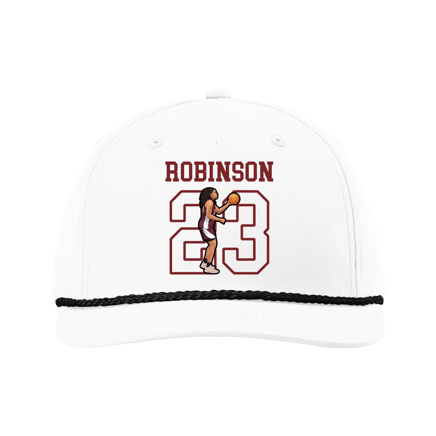 Five-Panel Classic Rope Cap — Shirsey in White