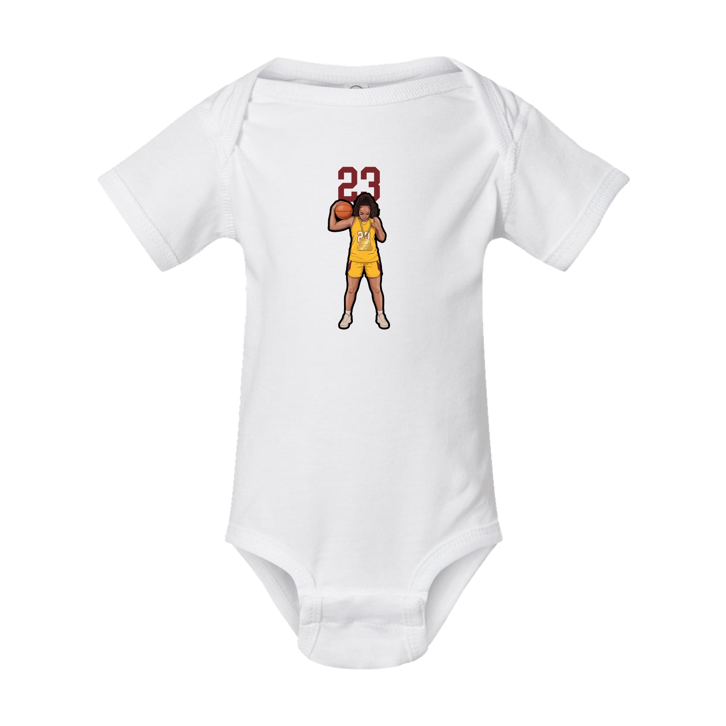 Baby Onesie — Number Top in White