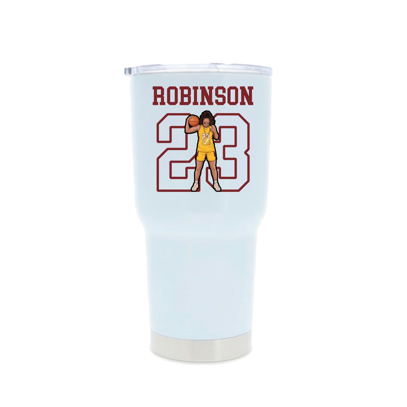 30oz Stainless Steel Tumbler — Shirsey in White