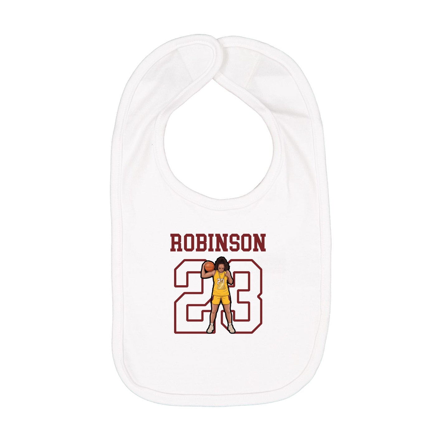 Infant Bib — Shirsey in White
