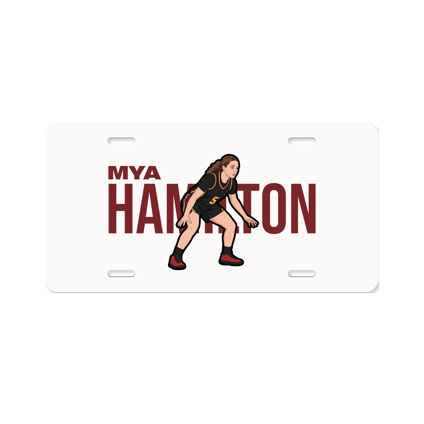 License Plate — Player Name in Classic