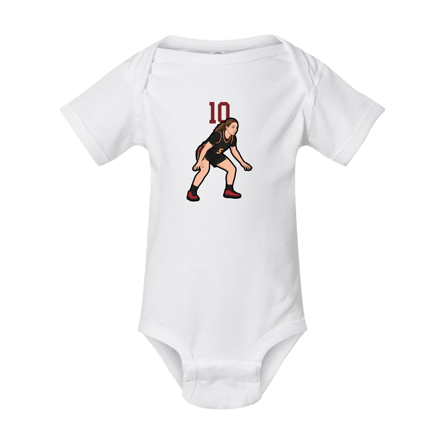 Baby Onesie — Number Top in White