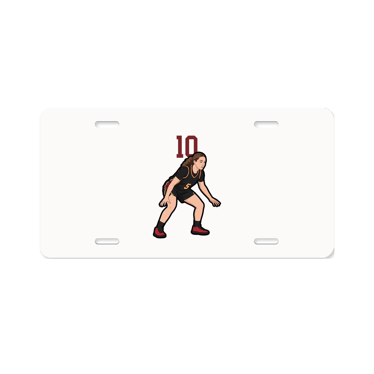 License Plate — Number Top in Classic