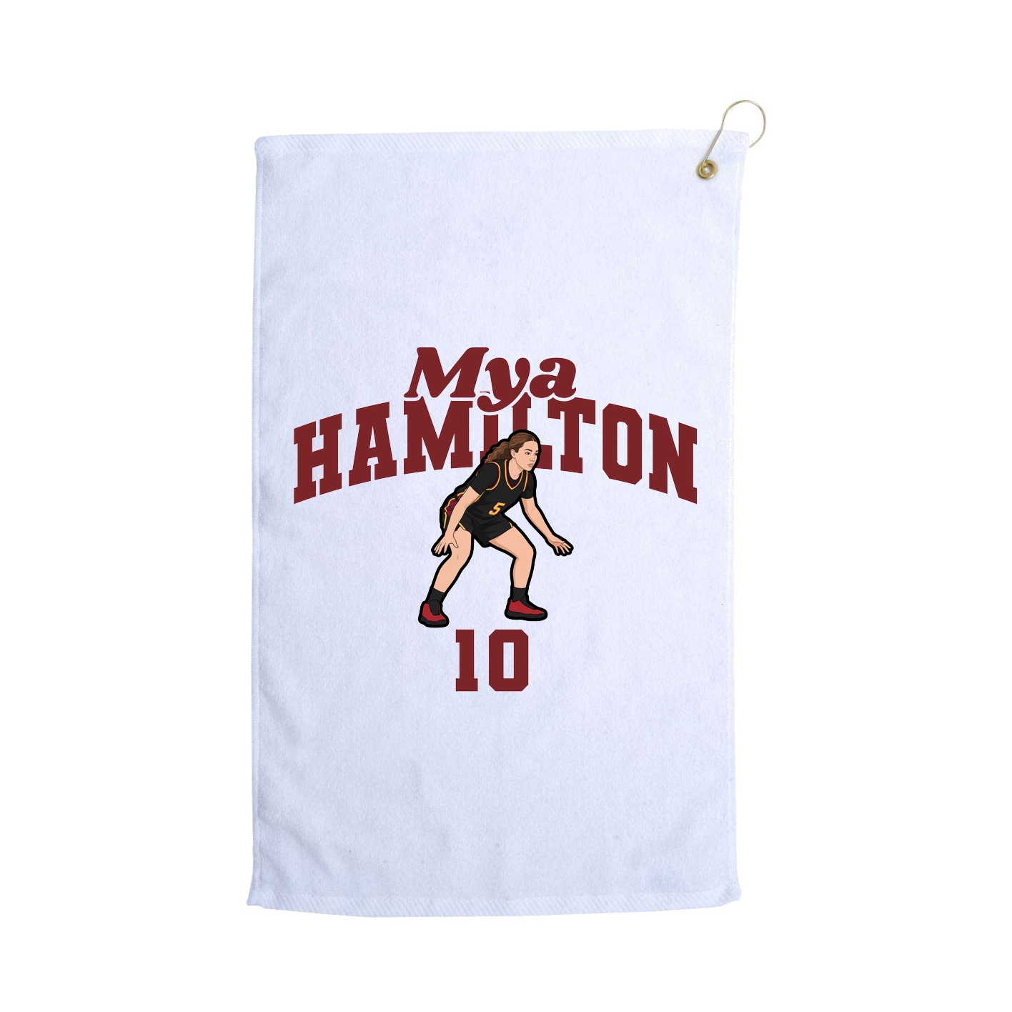 Golf Towel — Signature Arch in White