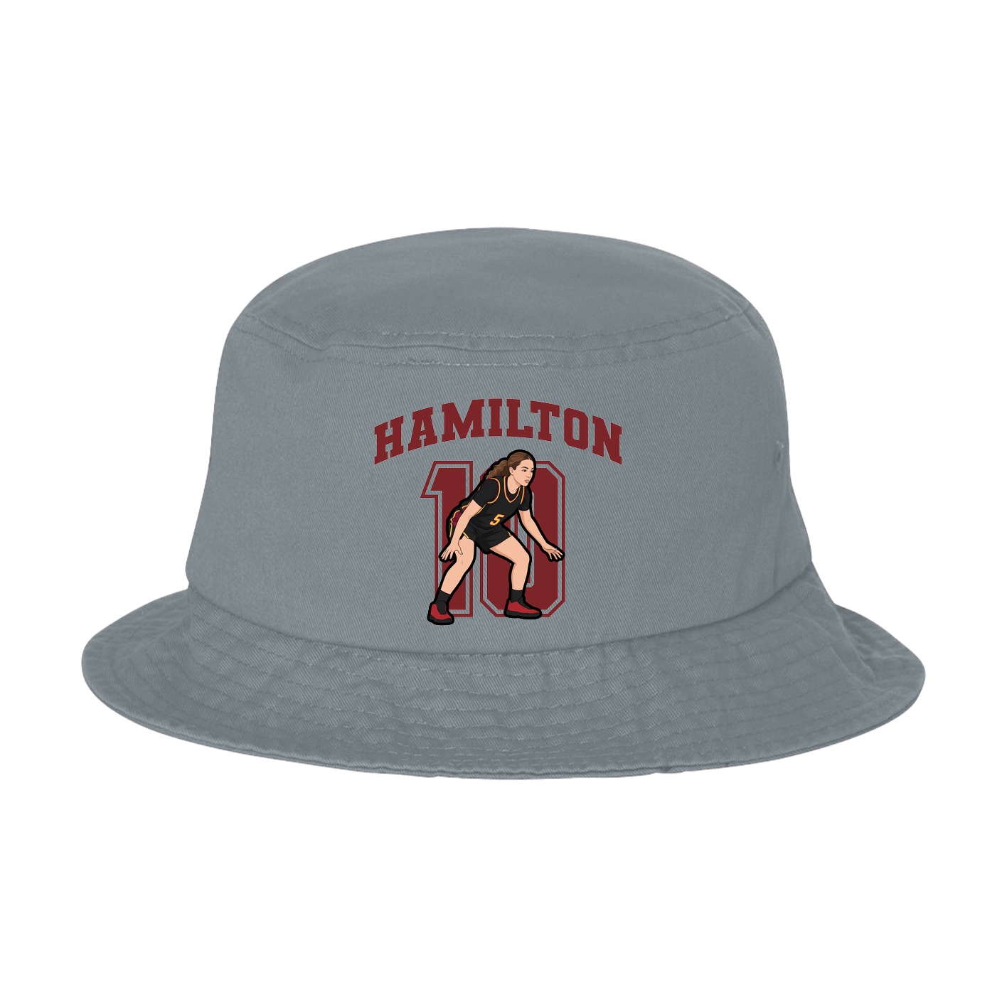 Bucket Cap — Number in Grey