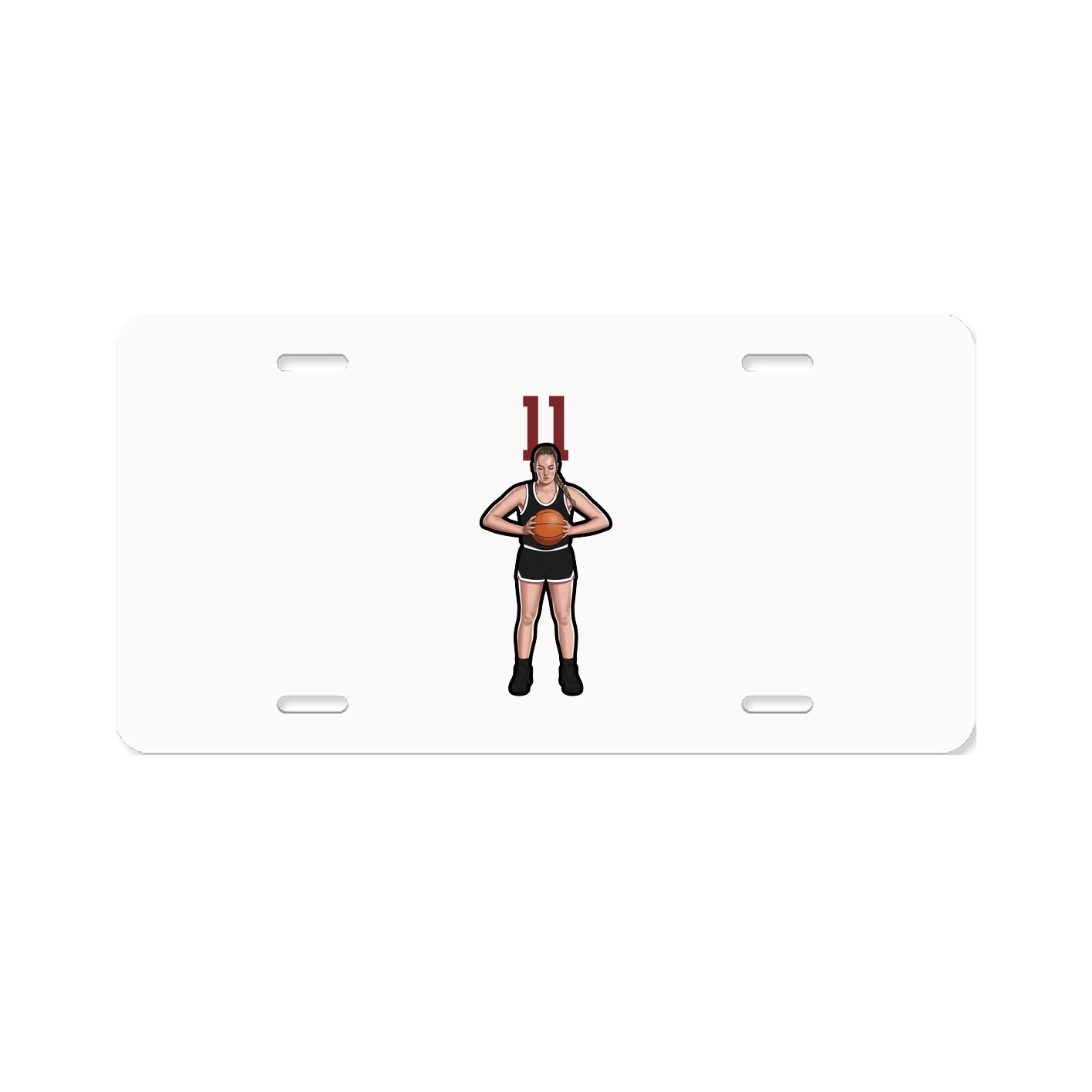 License Plate — Number Top in Classic