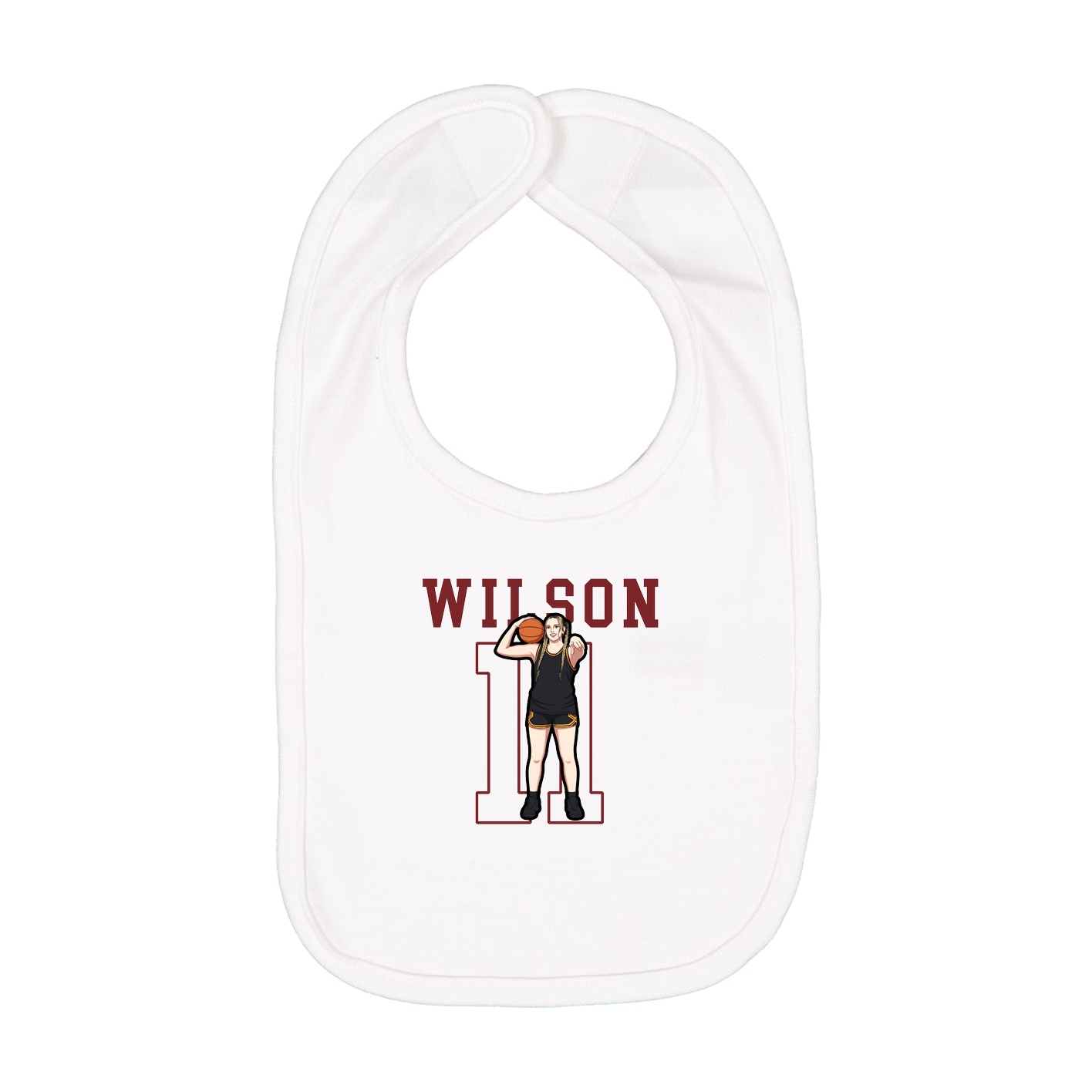 Infant Bib — Shirsey in White