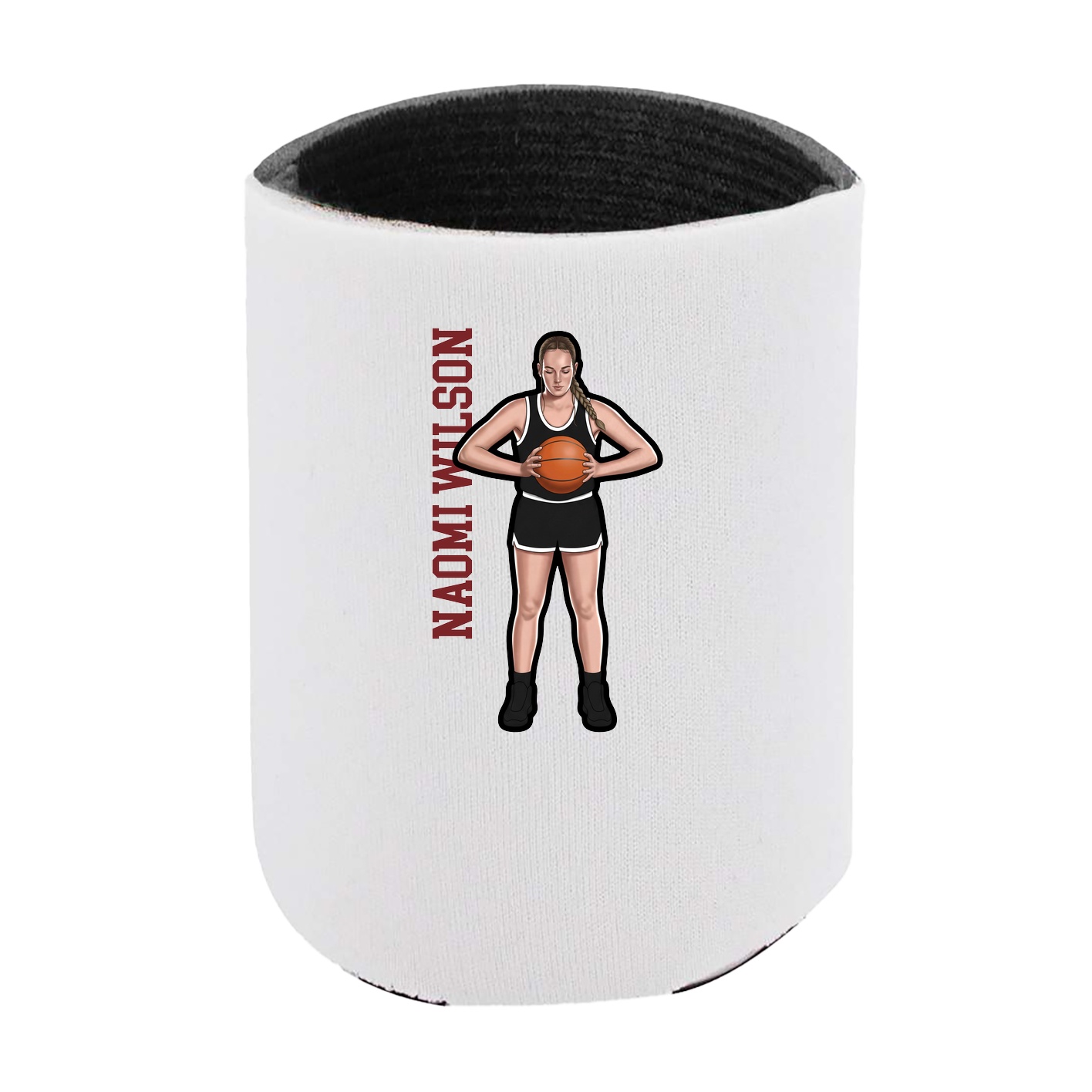 Can Holder — Name Vertical in White
