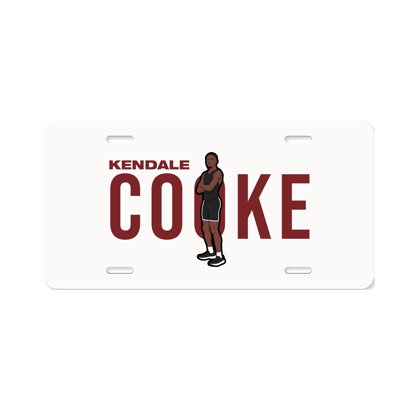 License Plate — Player Name in Classic