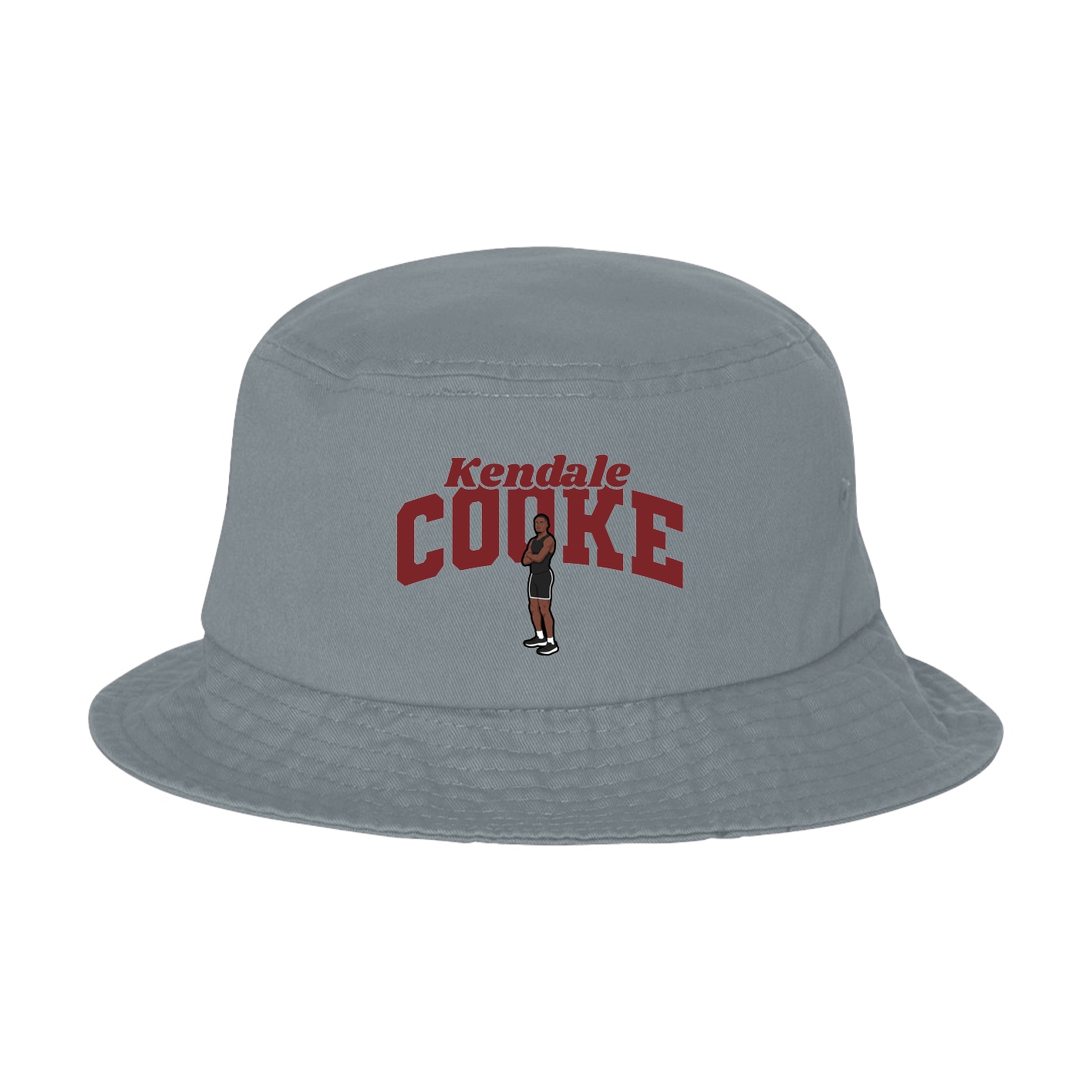Bucket Cap — Signature Arch in Grey