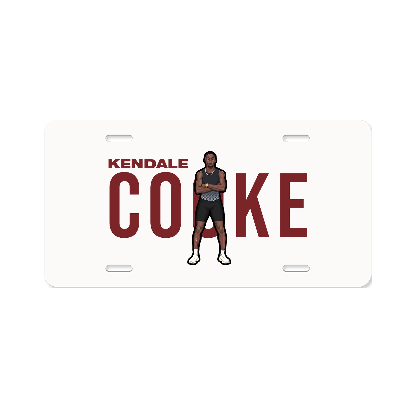 License Plate — Player Name in Classic