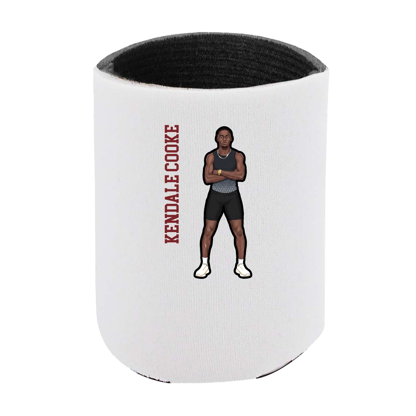 Can Holder — Name Vertical in White