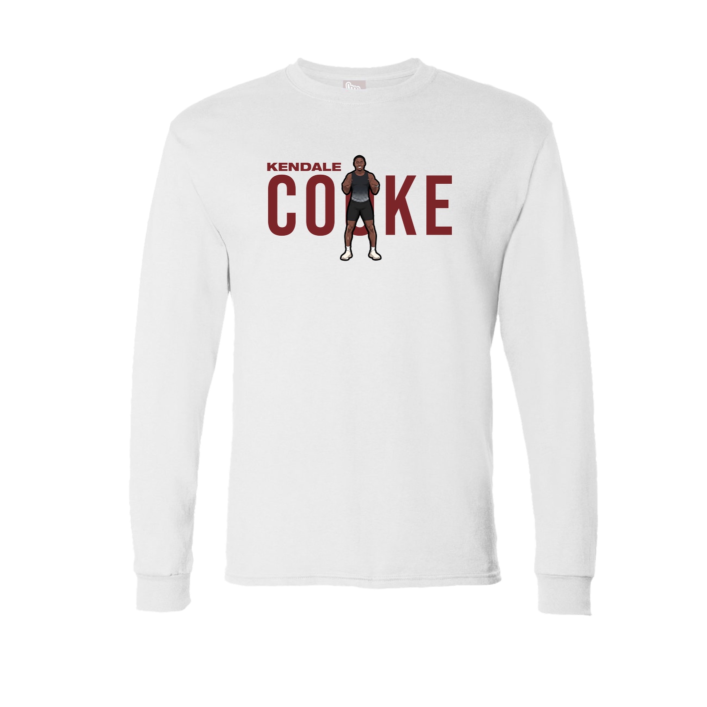 Long Sleeve Tee — Player Name in White