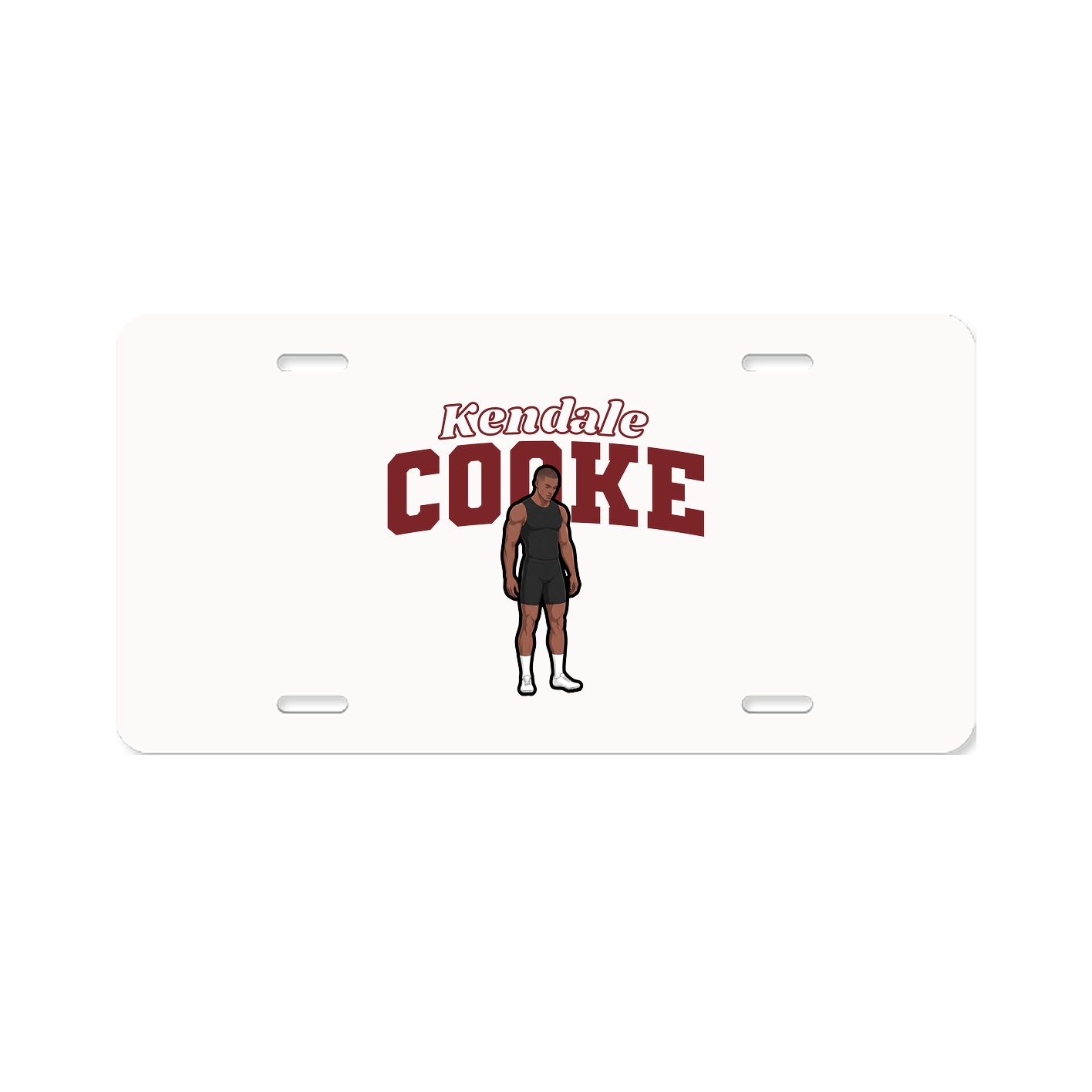 License Plate — Name Arch in Classic