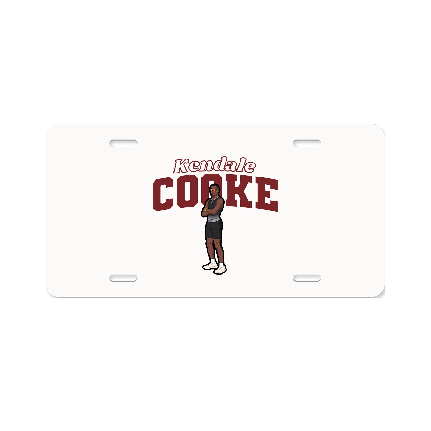 License Plate — Name Arch in Classic