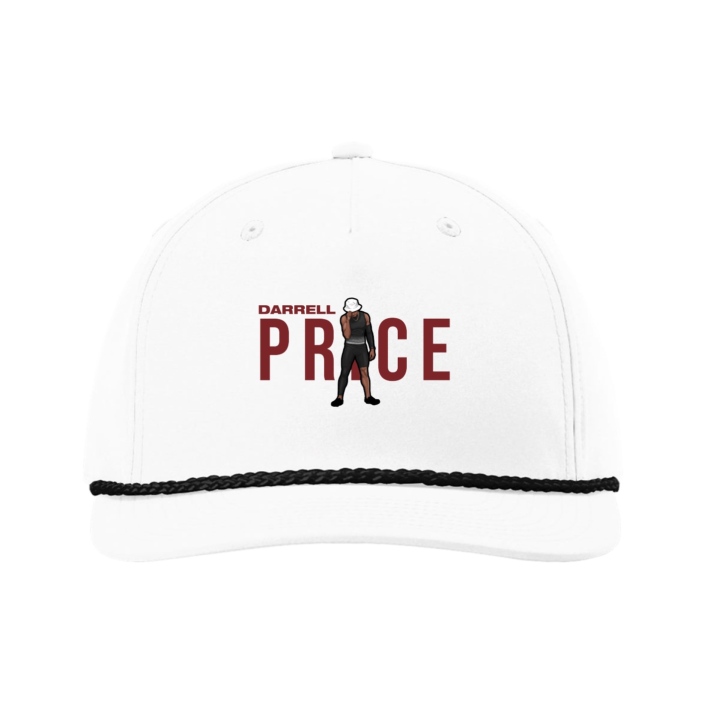 Five-Panel Classic Rope Cap — Player Name in White