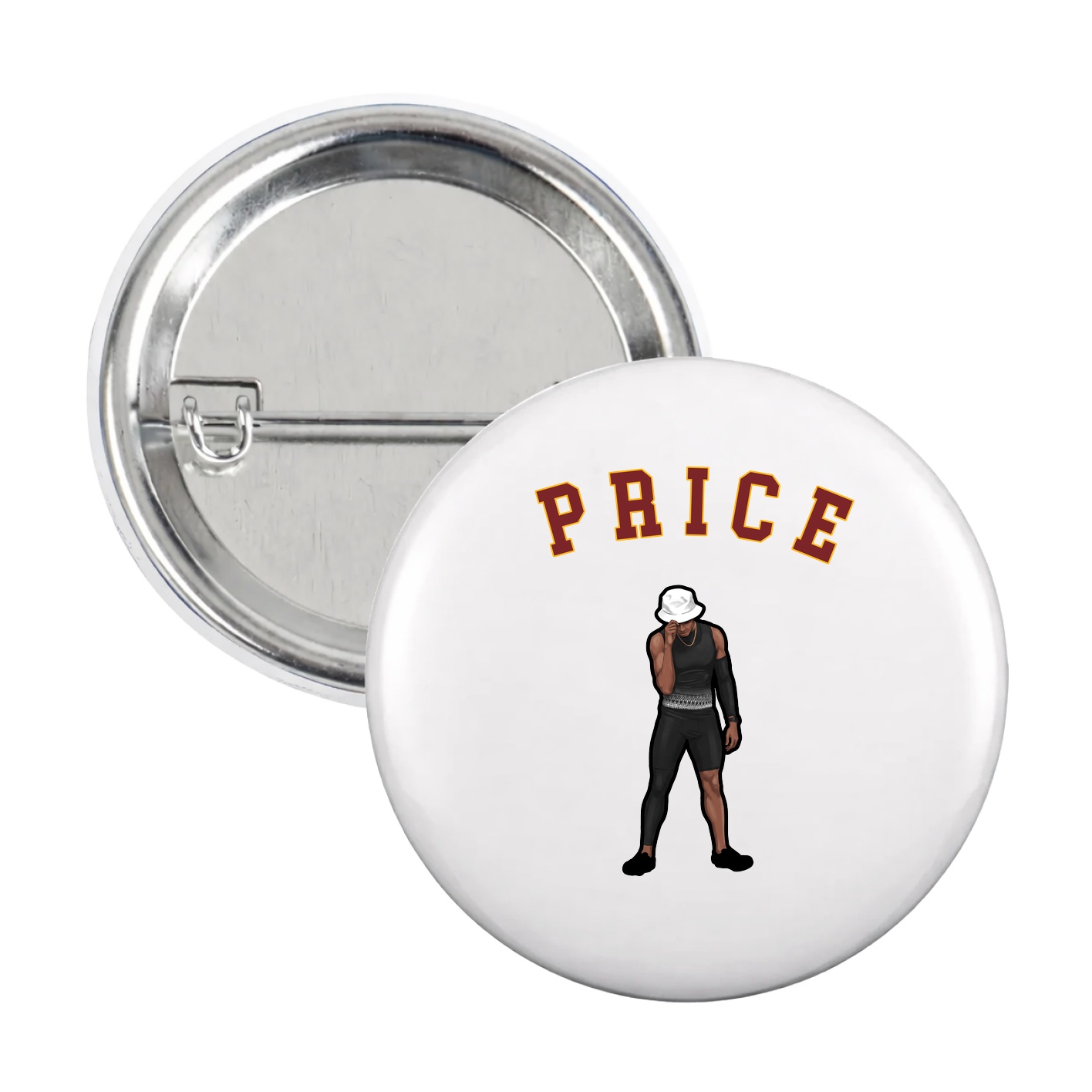 Game Day Button — Shirsey Arch in White