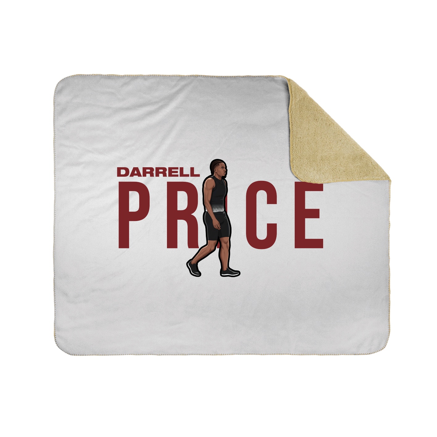 Throw Blanket — Player Name in White