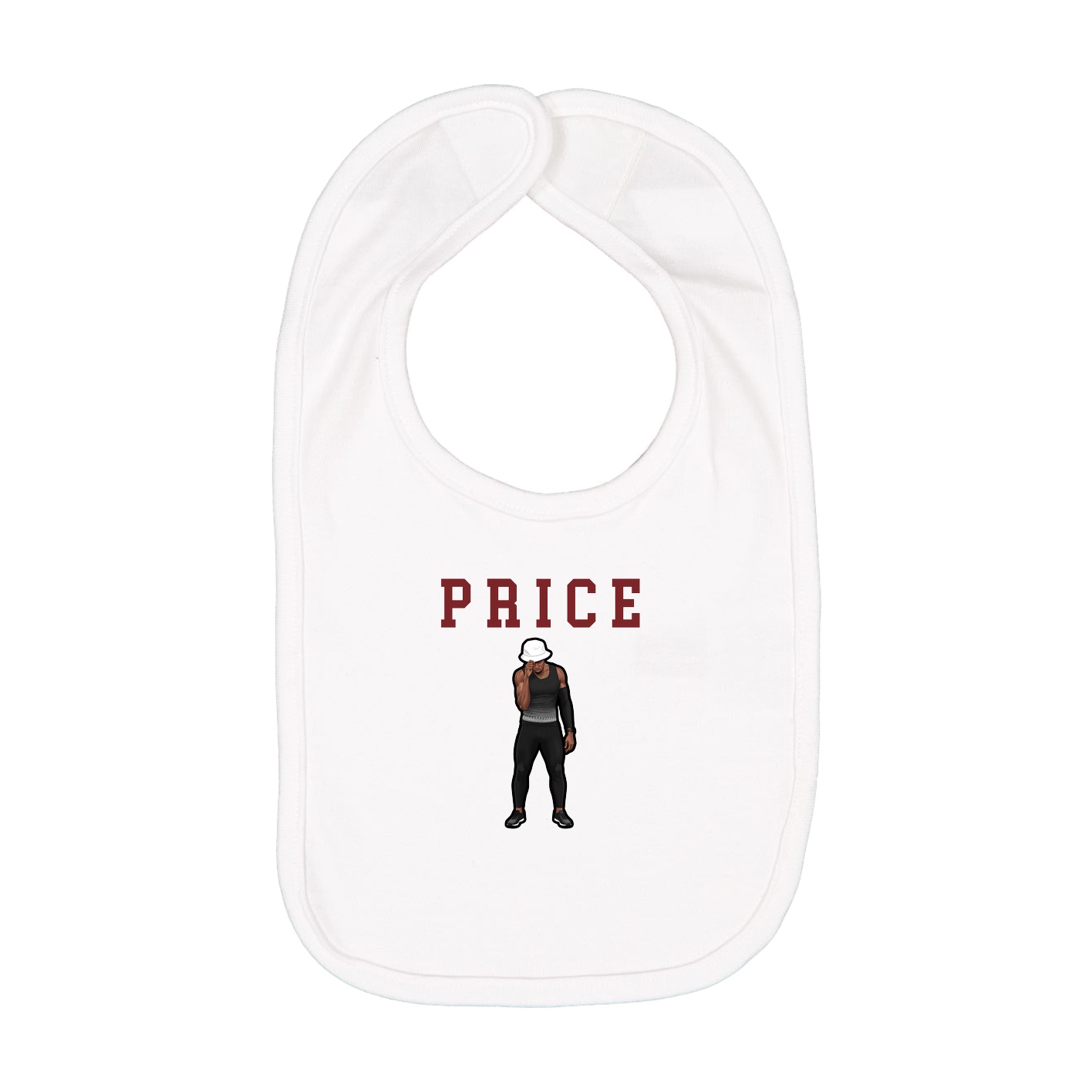 Infant Bib — Shirsey in White