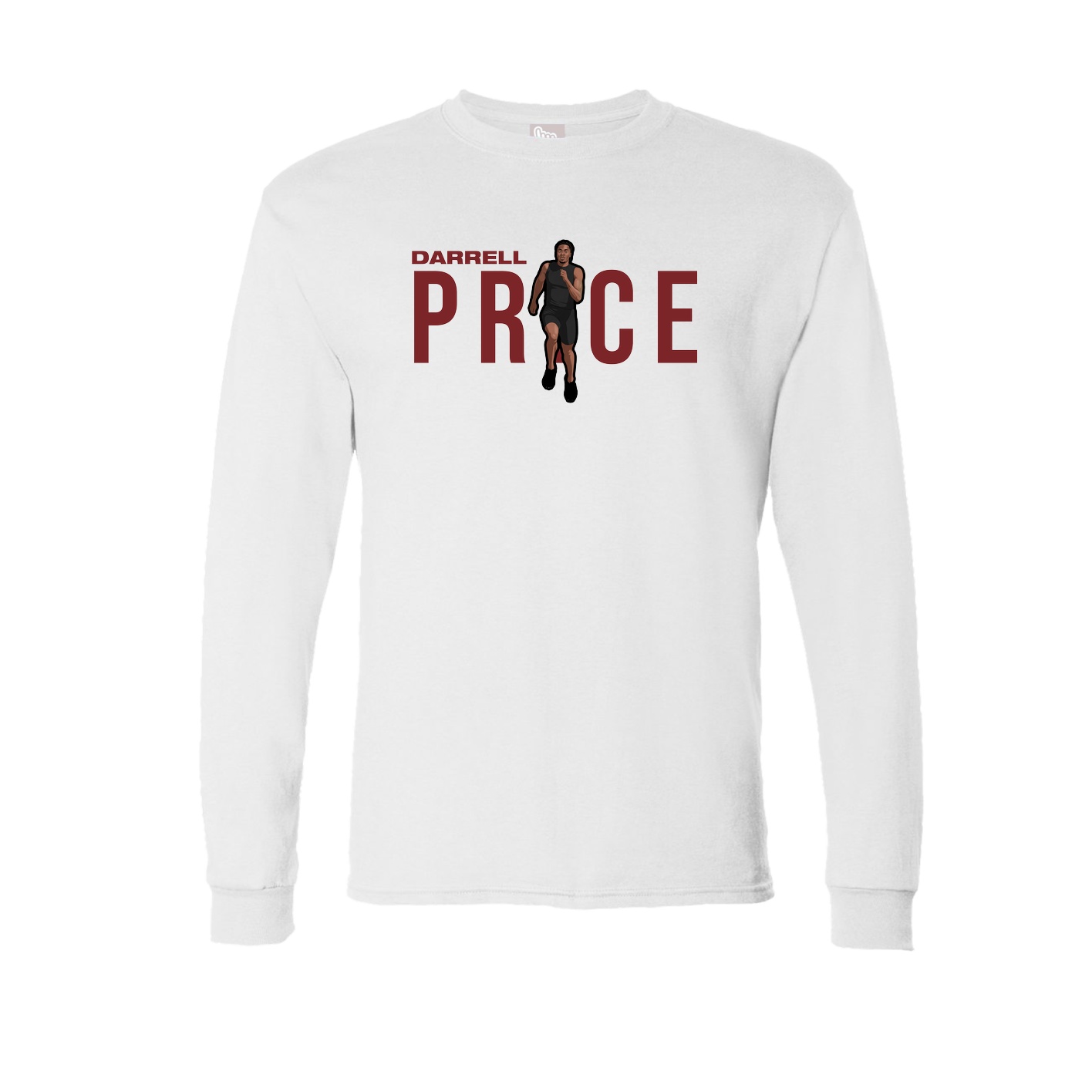 Long Sleeve Tee — Player Name in White