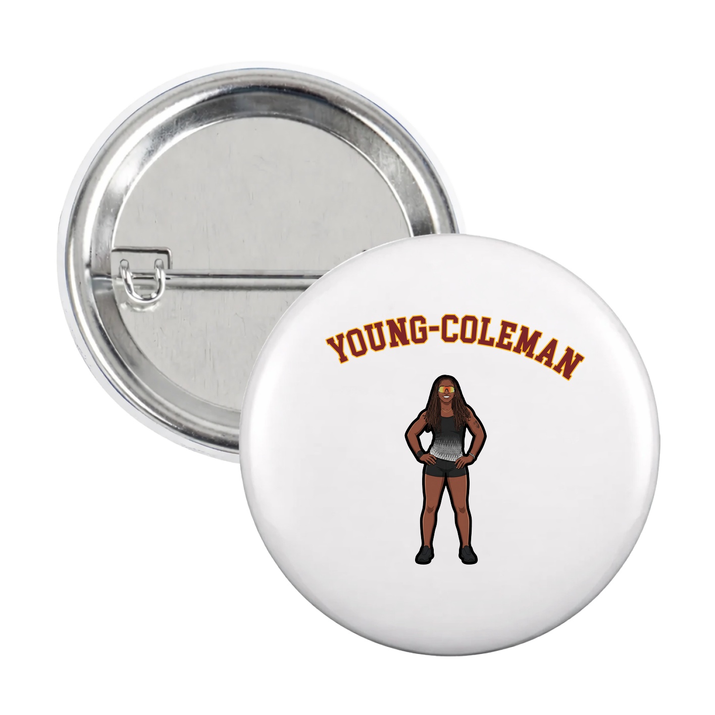 Game Day Button — Shirsey Arch in White