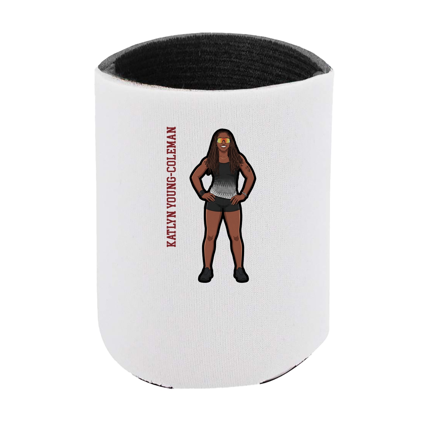 Can Holder — Name Vertical in White