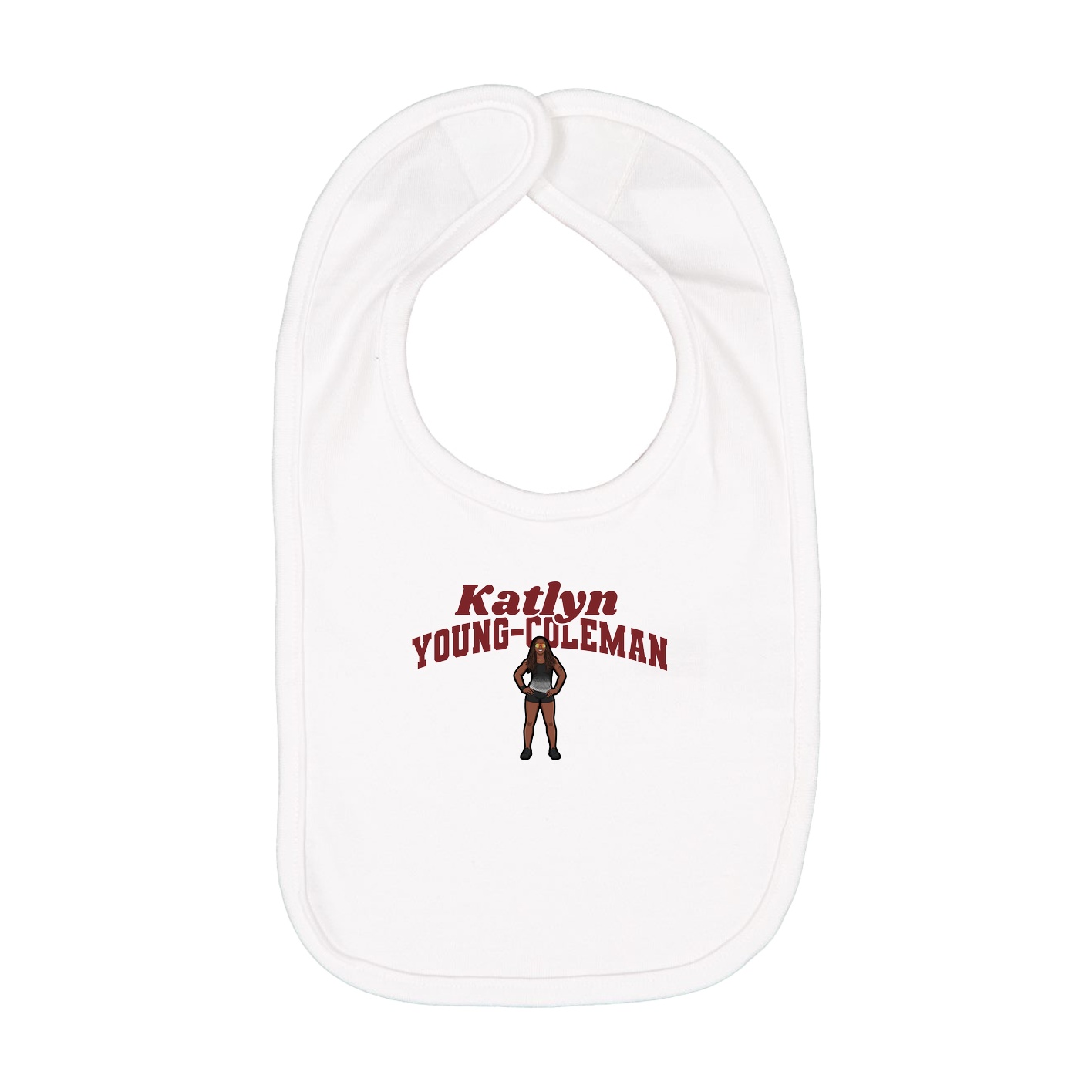 Infant Bib — Signature Arch in White
