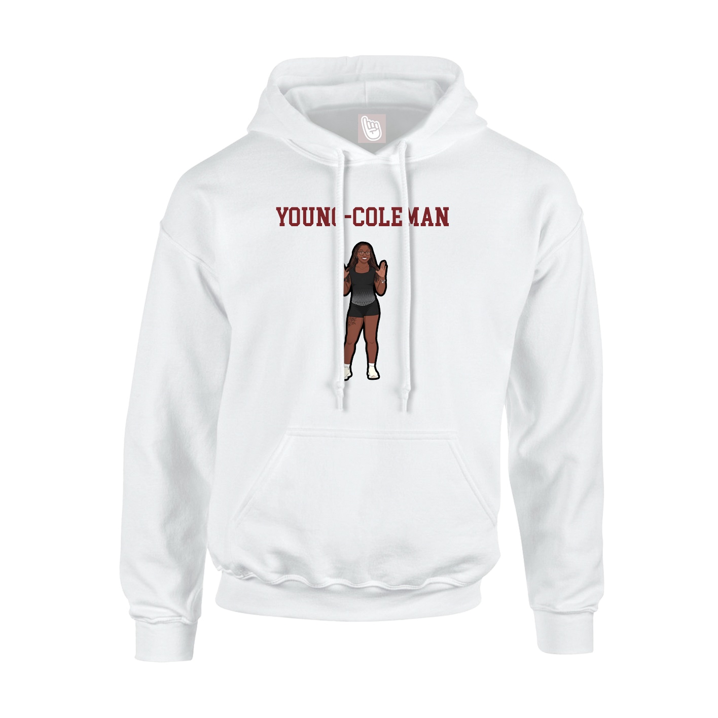 Hoodie — Shirsey in White