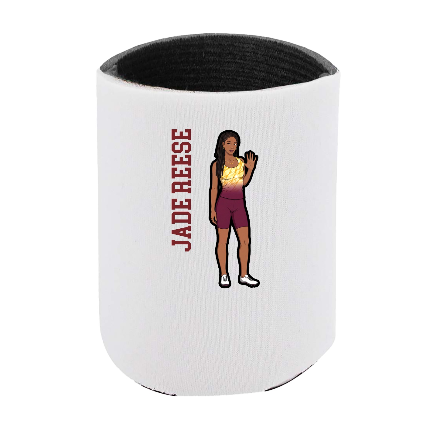 Can Holder — Name Vertical in White