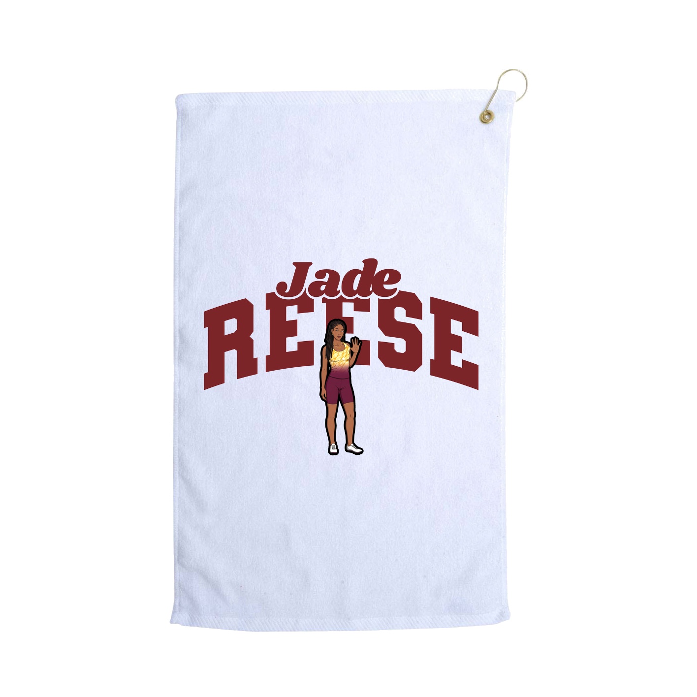 Golf Towel — Signature Arch in White