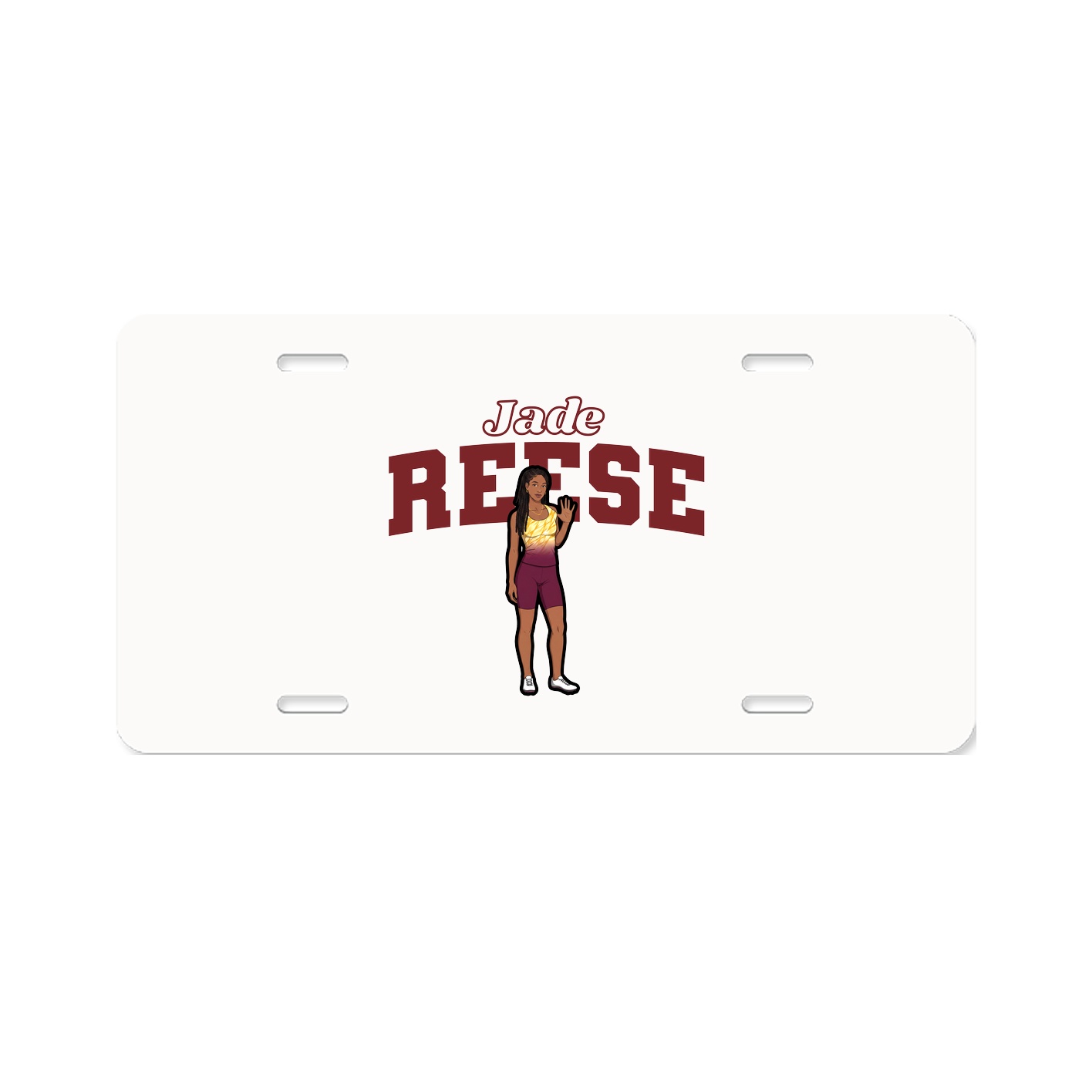 License Plate — Name Arch in Classic