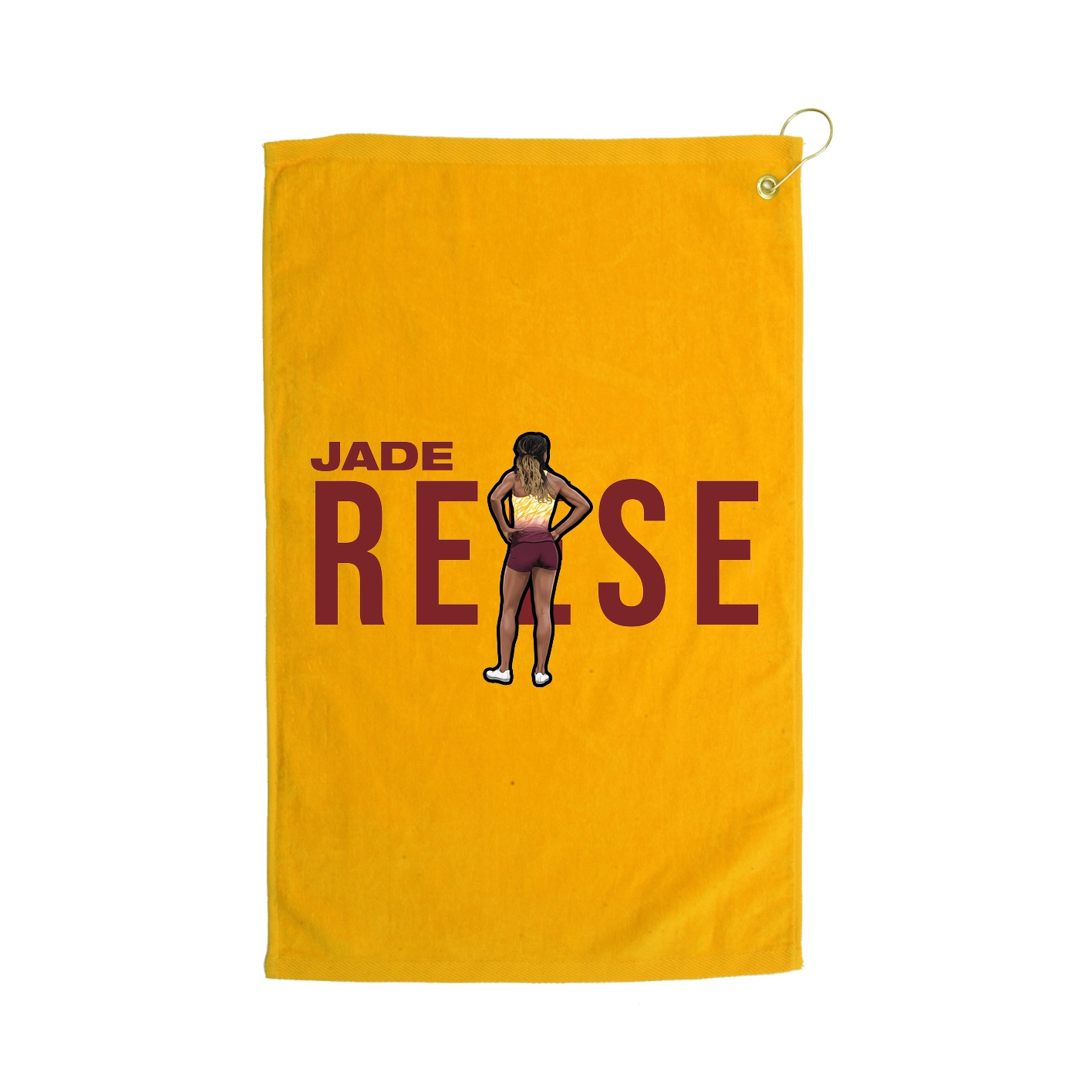 Golf Towel — Player Name in Gold