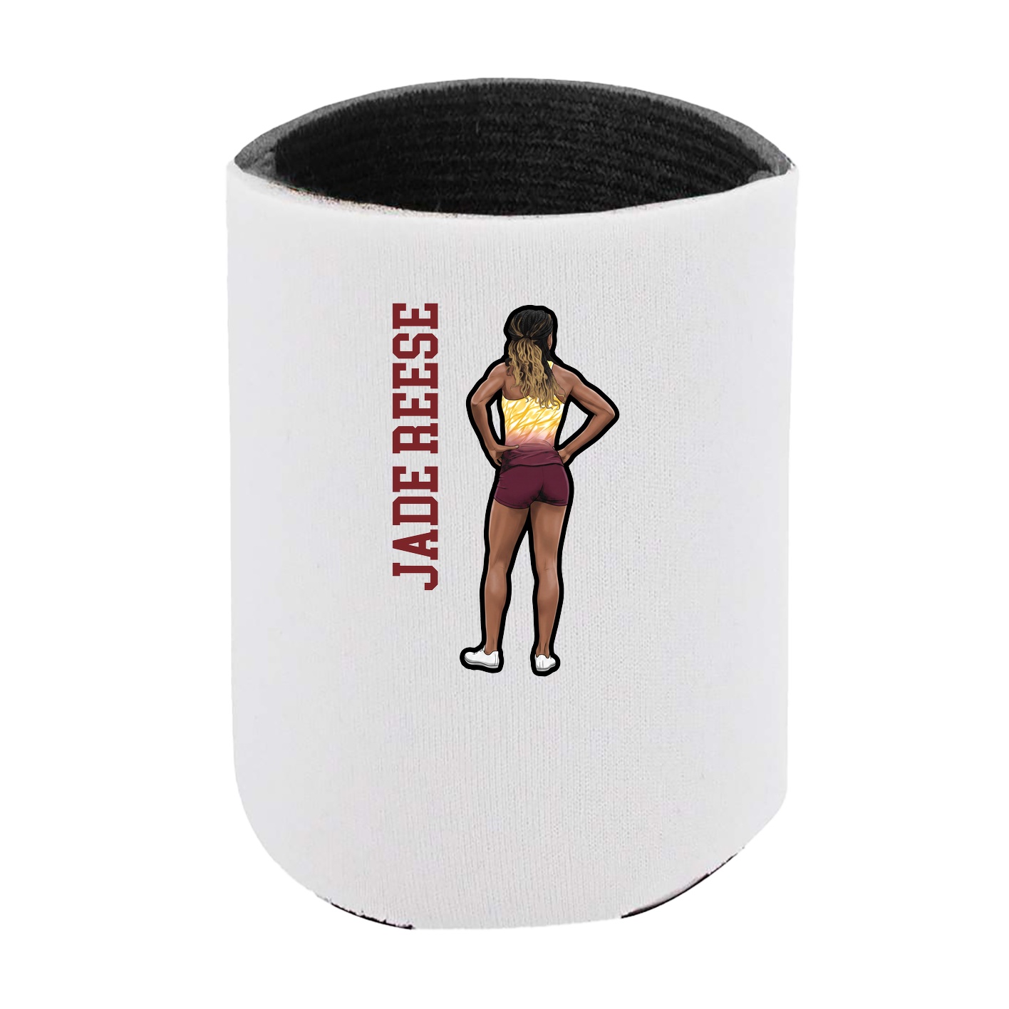 Can Holder — Name Vertical in White