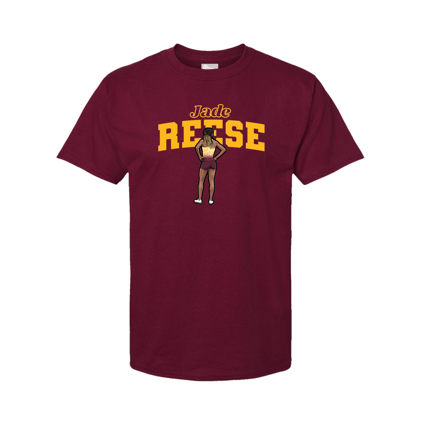 Youth Tee — Name Arch in Cardinal