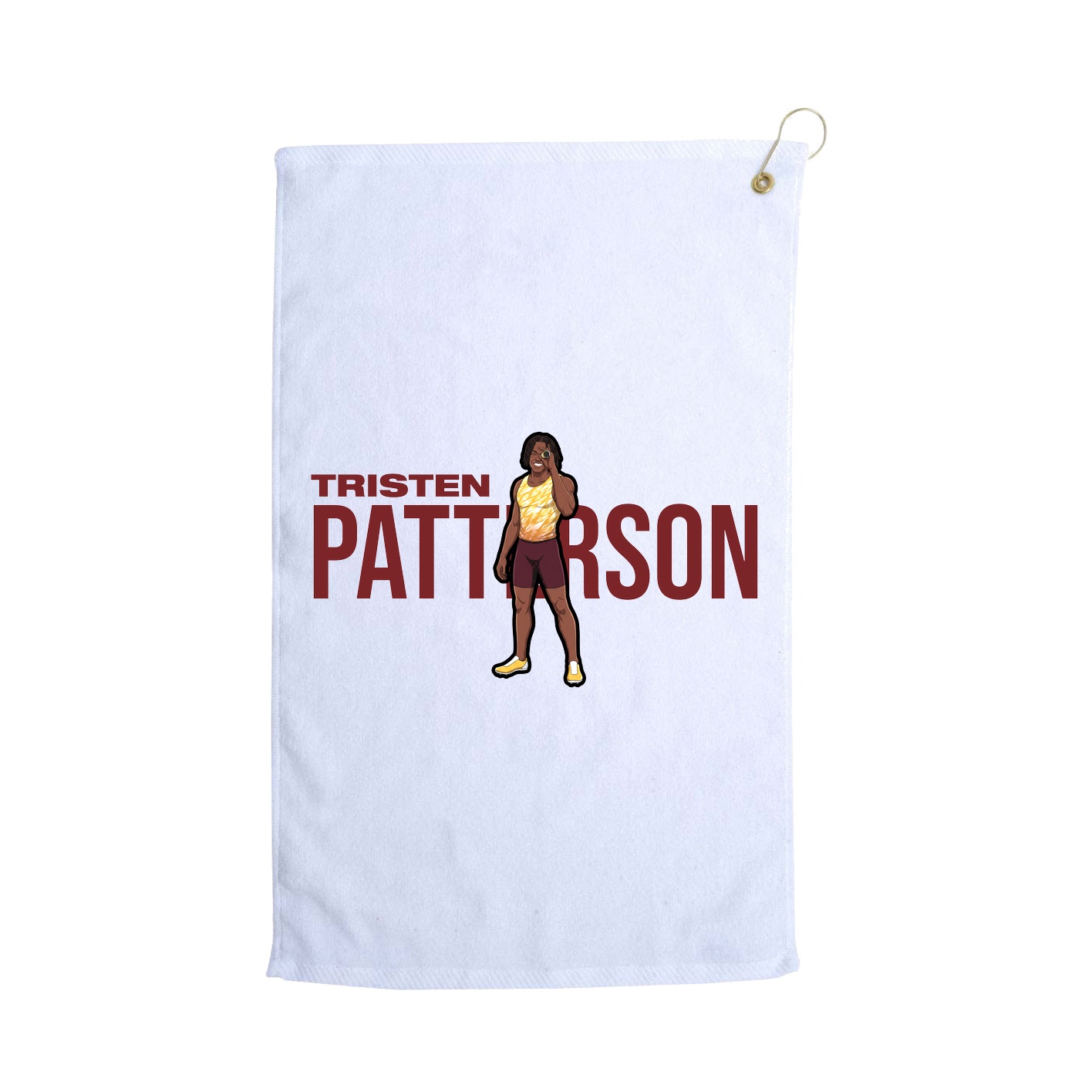 Golf Towel — Player Name in White