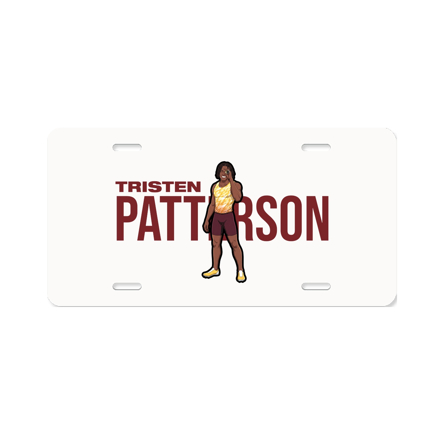 License Plate — Player Name in Classic