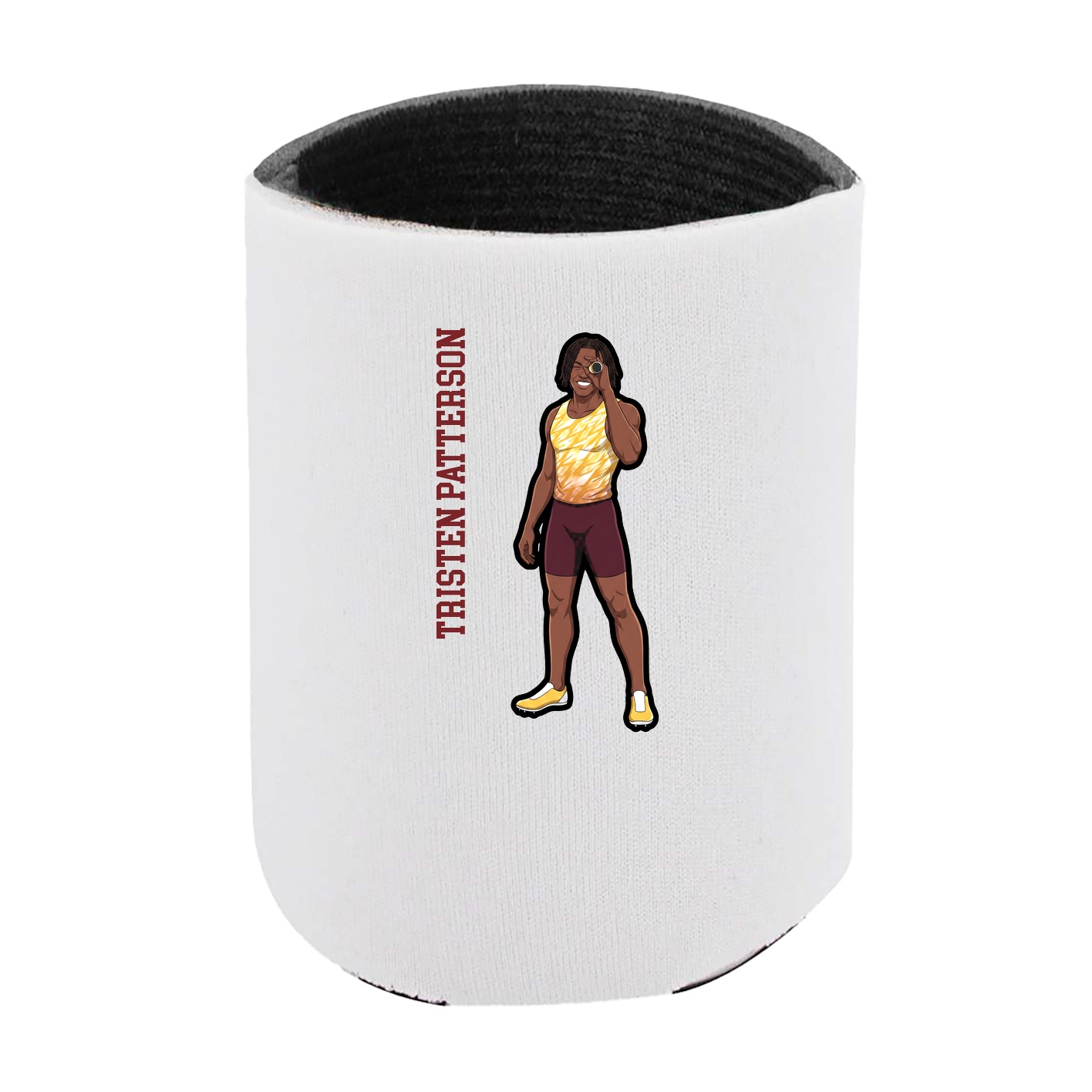 Can Holder — Name Vertical in White