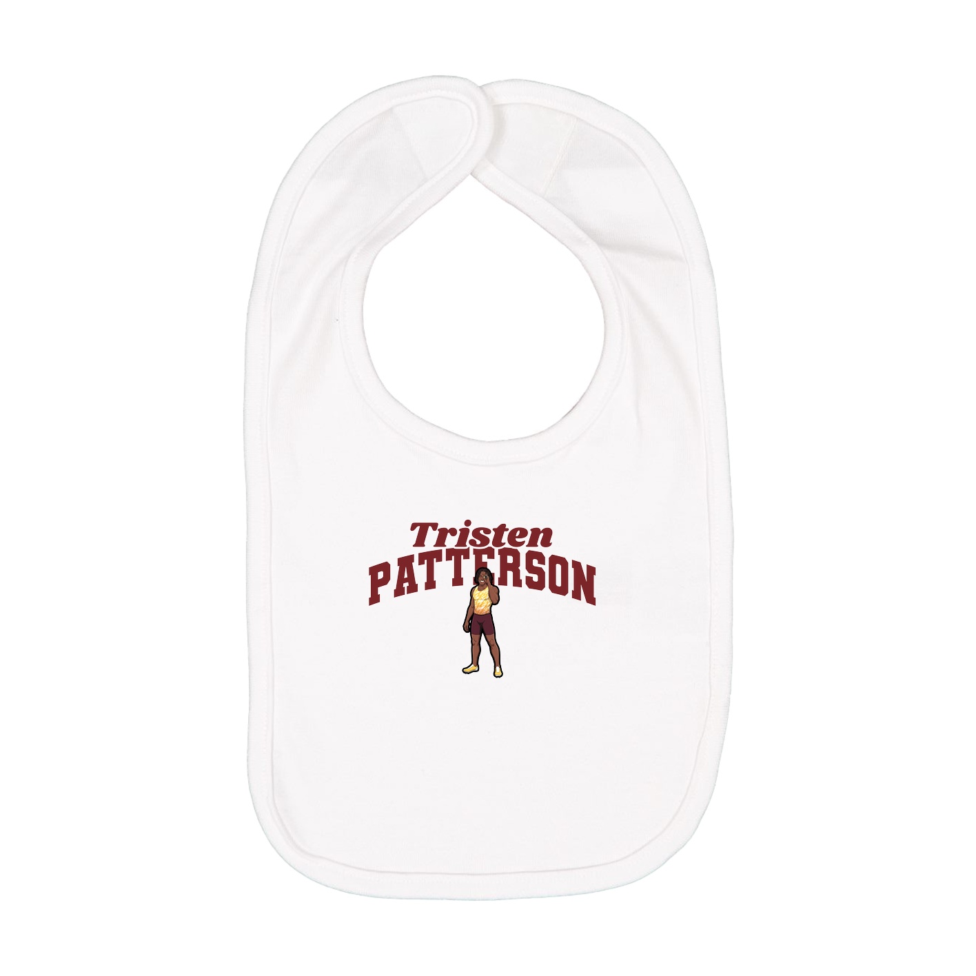 Infant Bib — Signature Arch in White