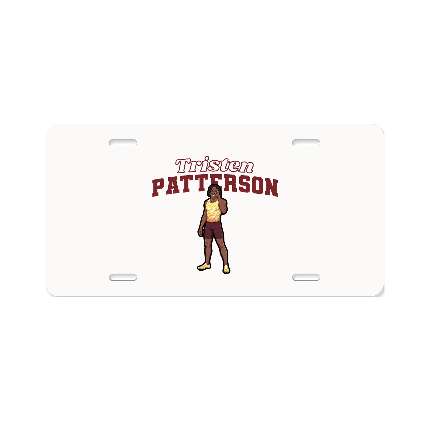 License Plate — Name Arch in Classic
