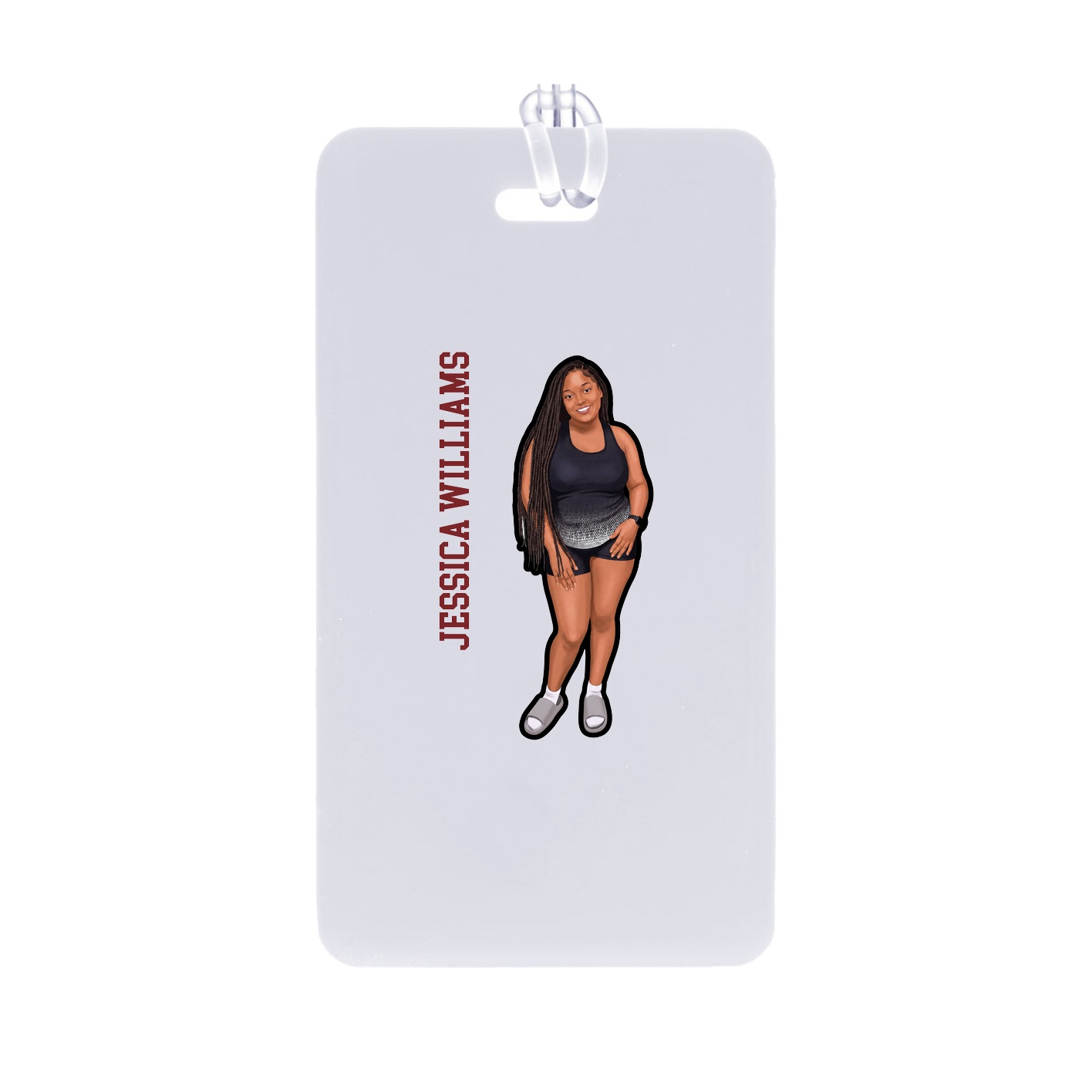 Bag Tag — Name Vertical in Classic