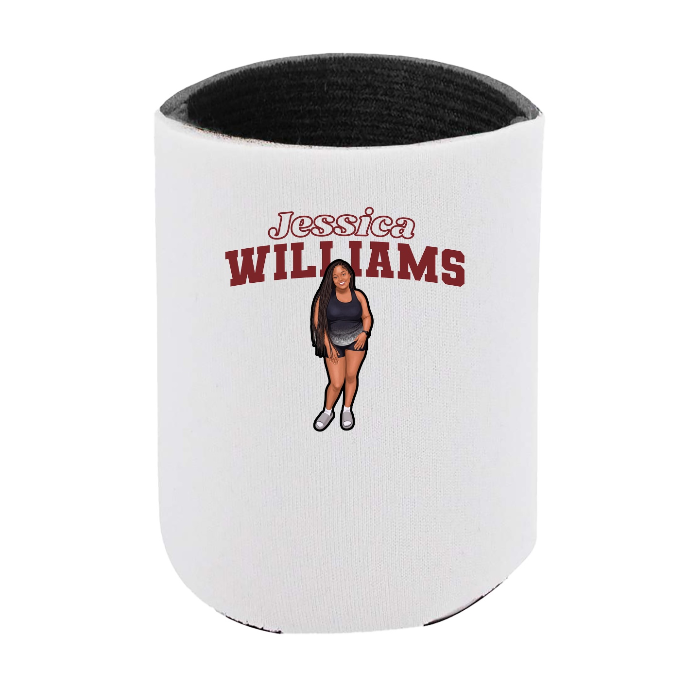 Can Holder — Name Arch in White