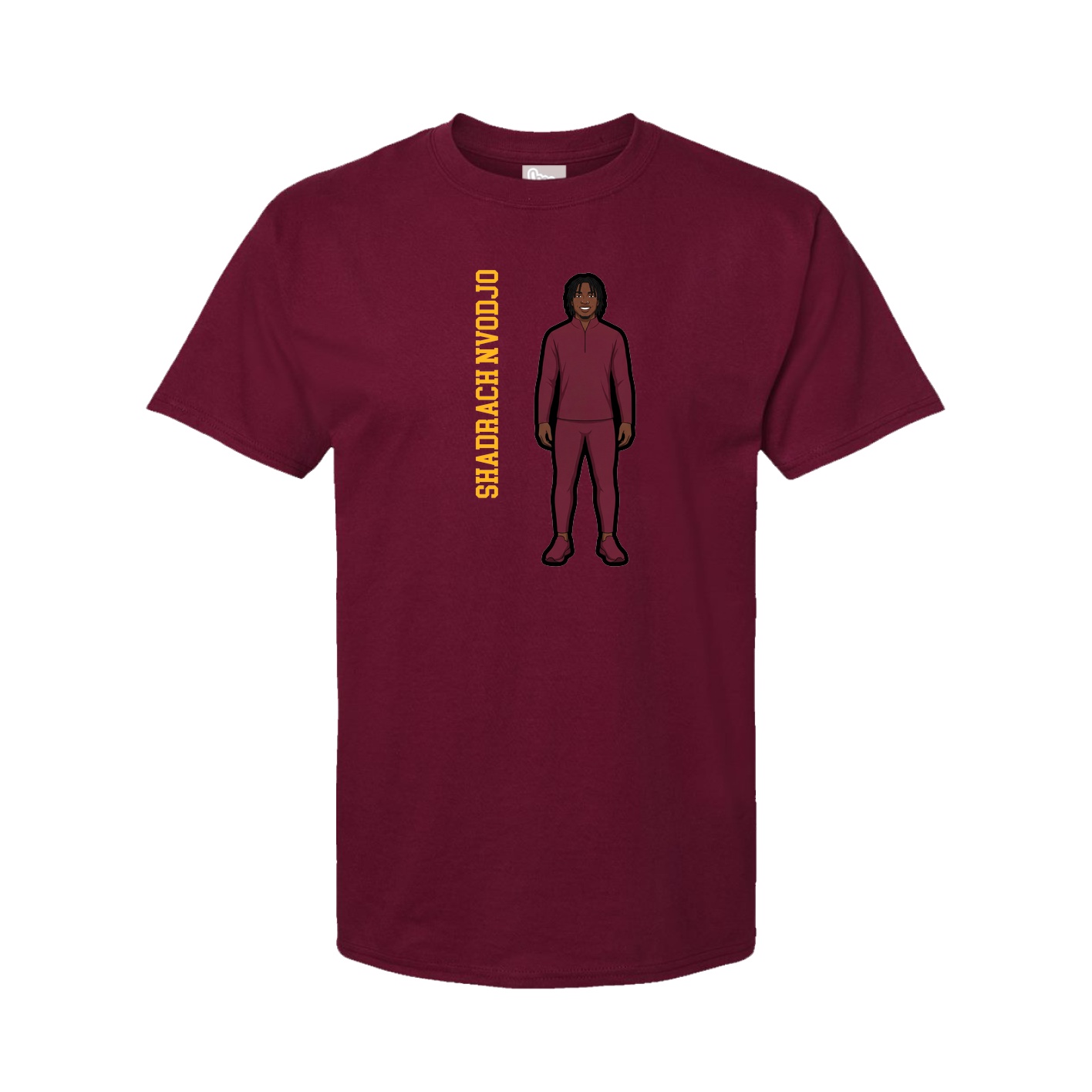 Tee — Name Vertical in Cardinal
