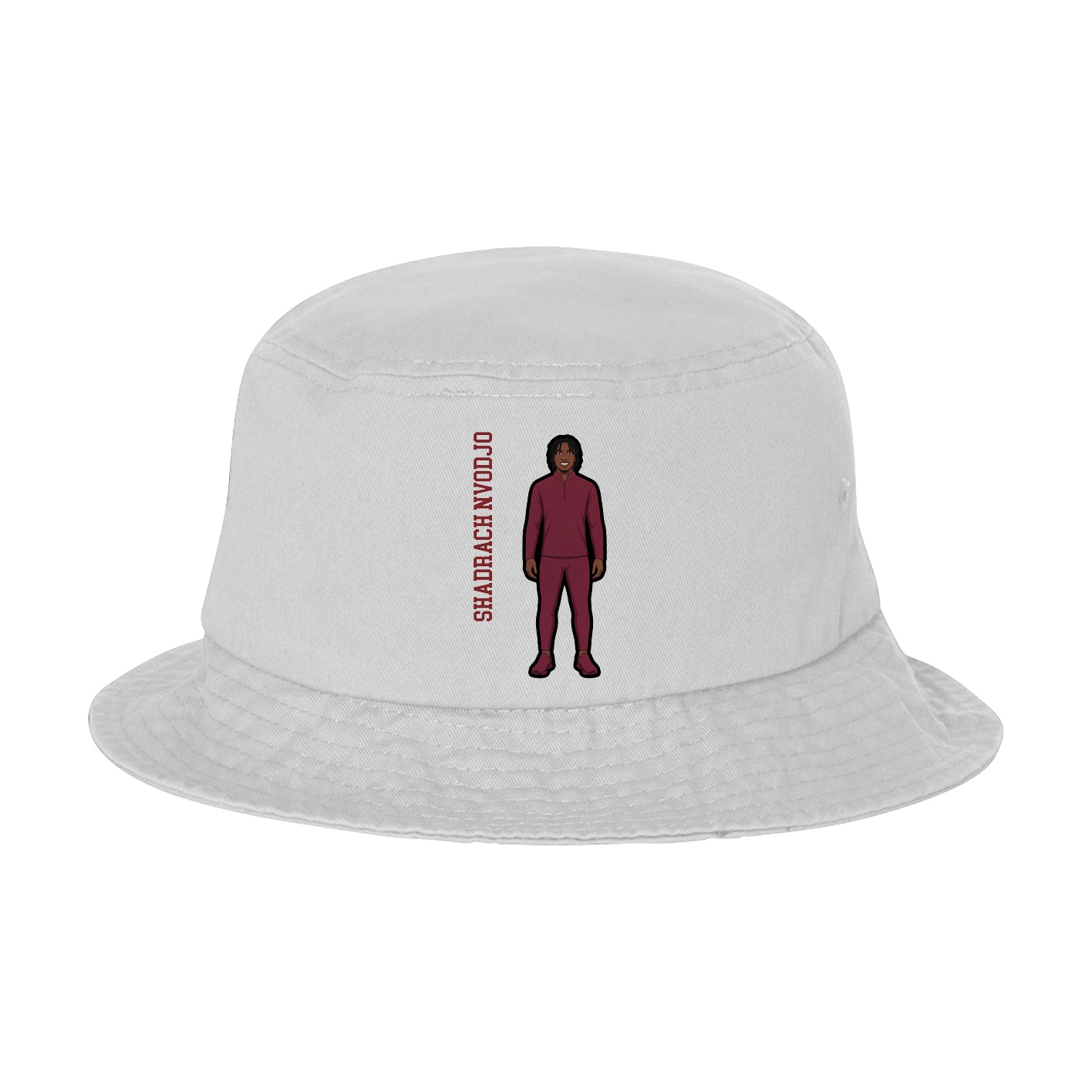 Bucket Cap — Name Vertical in White