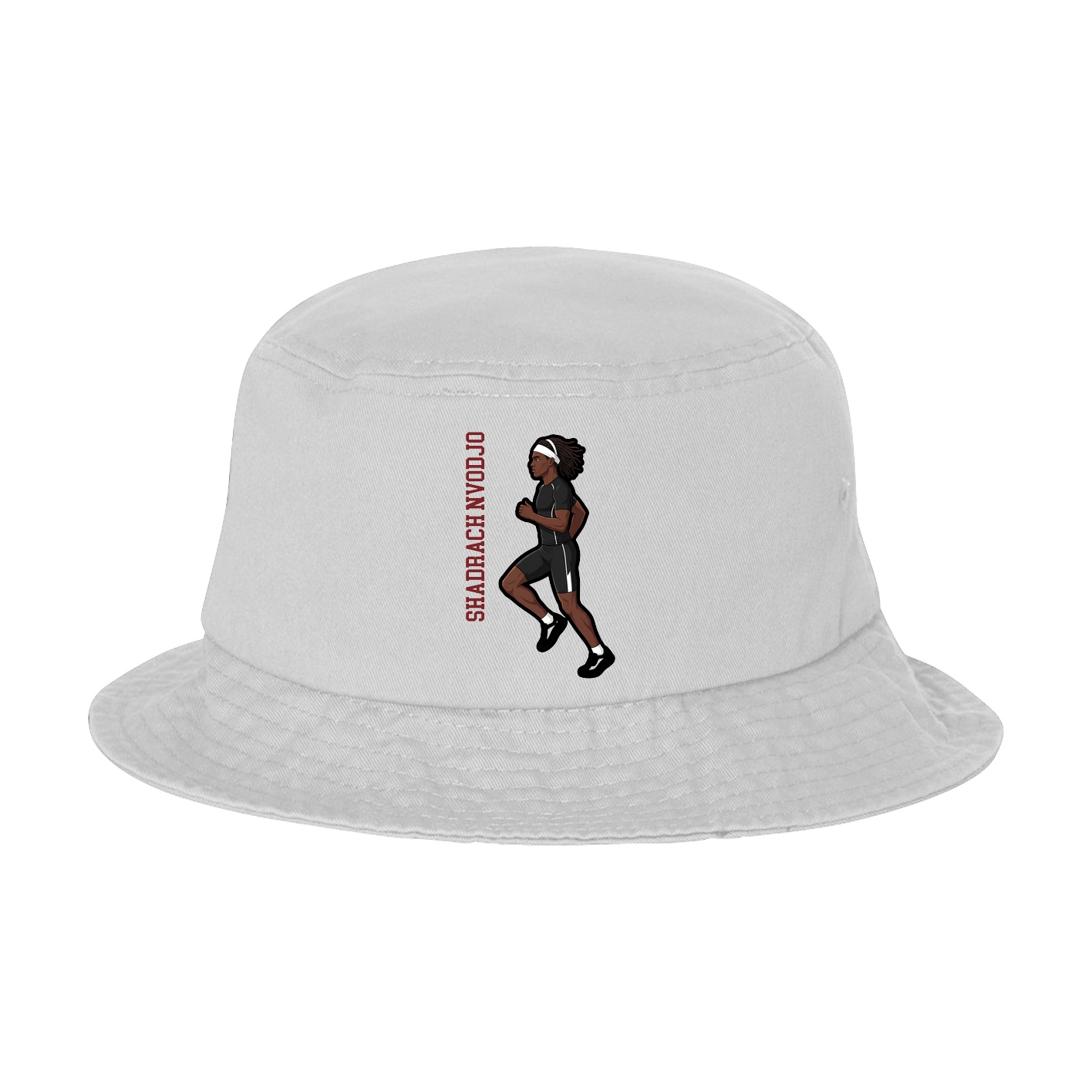 Bucket Cap — Name Vertical in White
